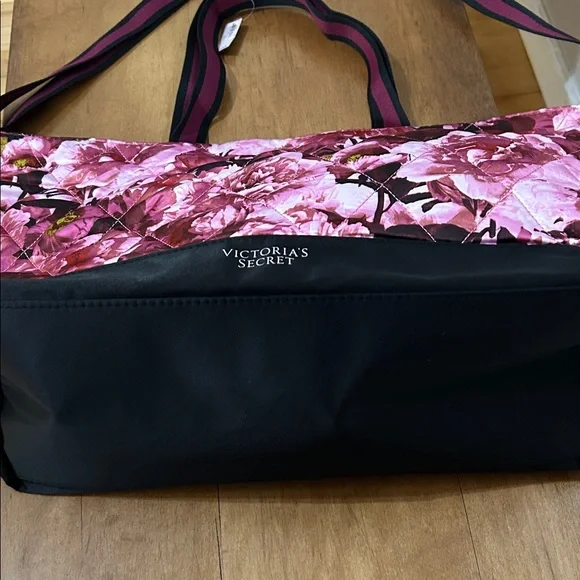 Victoria’s Secret Pink and Black Floral Tote - Picture 6 of 13